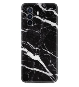Huawei Nova Y70 Y90 Nova 9 SE  Kılıf Desemli Silikon Siyah Şerit Mermer 1318