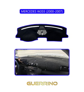 MERCEDES W203 2000-2007TORPİDO KORUMA HALISI MAVİ KENAR