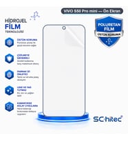 SChitec VIVO S50 Pro mini Uyumlu Ön Yüzey Nano Şeffaf Hidrojel Ekran Koruyucu