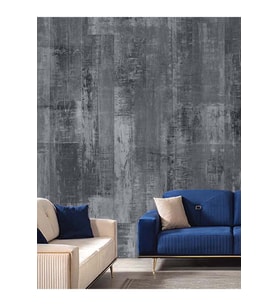 Dreamwall Siyah Ahşap Desenli Isı Ve Ses Yalıtımlı Sağlıklı Tekstil Duvar Kağıdı (Siyah)