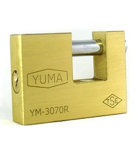 Yuma Kayar Milli Pirinç Asma Kilit 68 Mm - Yeni Tip