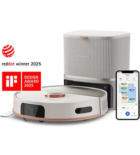Philips XU5100/20 HomeRun 5000 Serisi Islak & Kuru İstasyonlu Robot Süpürge - Beyaz