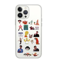 Iphone 12 PRO Uyumlu Sticker Tasarımlı Şeffaf Telefon Kılıfı