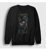 Presmono Unisex Siyah Spine Meshuggah Sweatshirt 164900tt