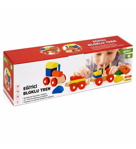 351-KUTUDA AHŞAP EĞİTİCİ BLOKLU TREN
