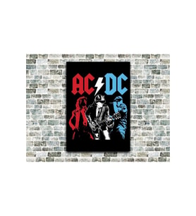 Ac Dc Ahşap Tablo