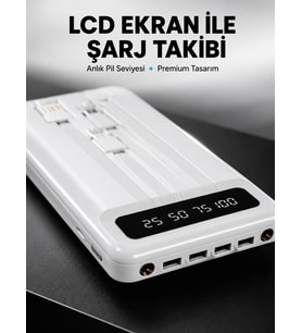 20.000Mah Taşınabilir Pd Teknolojili Çift Usb Çıkışlı Yeni Nesil