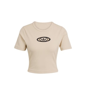 adidas Kadın  Bej  T-shirt CUT OUT RIB TEE KC8803