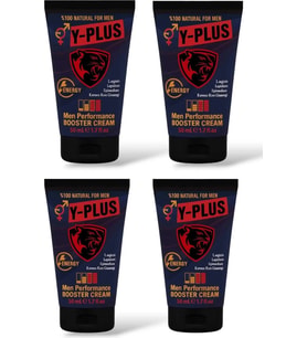 Süper Y-Plus Kırmızı Kore Ginsengli Natural Men Booster Cream 50 ml x 4 Adet