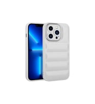 Apple iPhone 13 Pro Uyumlu Kılıf Kamera Korumalı Parlak Airbag'li Zore Galya Kapak (Beyaz)