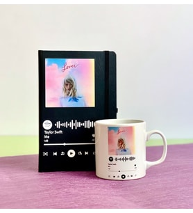 Özelleştirelebilir Spotify Defter Ve Kupa Set