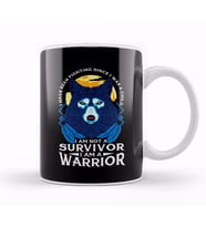 I Have Been Fighting Since I Was A I Am Not A Survivor I Am A Warrior Fierce Wolf Kupa Bardak Porselen