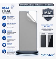 SChitec MOTOROLA Edge 60 Fusion Uyumlu Ön Yüzey Mat Hidrojel Ekran Koruyucu