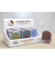 Mandala Desenli Hareketli Sulu El Aynası - Model 4 (Çok Renkli)