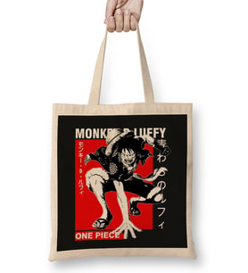 One Piece Luffy Bez Çanta Uzun Saplı