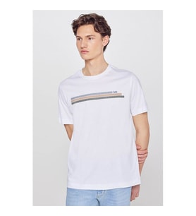 Lee %100 Pamuk Regular Fit Beyaz Erkek T-Shirt L2610020100
