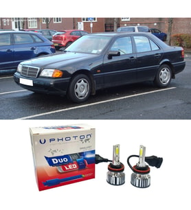 Mercedes C W202 Led Xenon Uzun Far Ampulü H1 Duo Yeni Seri Beyaz