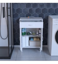 Modilayn Emir 54 x 80 x 32,5 cm Çok Amaçlı Dolap İki Kapaklı Tek Çekmeceli Ofis Dolabı
