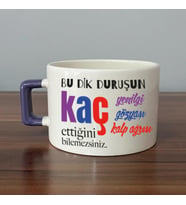 Bu Dik Duruşun Baskılı Kadınlar Günü Mor Kulplu C Fincan