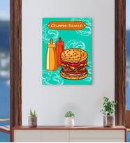 BK Gift Cafe & Bar & Restaurant Konseptli Kanvas Tablo-66
