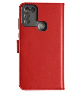 Mey İthalat® İnfinix Hot 10 Play Kılıf Trend S Plus Kapaklı Kılıf - Kırmızı