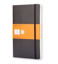 Moleskine Yumuşak Kapak Defter Siyah (Çizgili - 13x21)