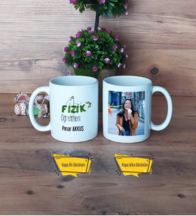 Fizik Öğretmeni Kupa Bardak Beyaz Fotoğraflı Öğretmenler Günü Hediyesi