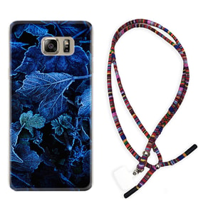 Samsung S7 Edge S20 Fe Plus Ultra S21 S22 Kılıf Boyun Asklı Rasta Silikon Blue Foid 1628