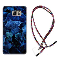 Samsung S7 Edge S20 Fe Plus Ultra S21 S22 Kılıf Boyun Asklı Rasta Silikon Blue Foid 1628