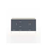 Arges Konsol 4 Raflı 5 Çekmeceli 3 Kapaklı 176x30x99 Aytaşı-Antrasit
