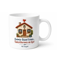 Ev Kredisi Esprili Kupa Taze Evlilere Kırk Yıllık Borç Hediye Bardak
