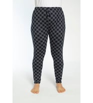 Büyük Beden Cepli Viskon Yazlık Kadın Pijama Altı Tek Alt y12 (Siyah)