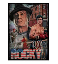 ekart Rocky Sylvester Stallone Film Afişi Dekoratif Mdf Tablo