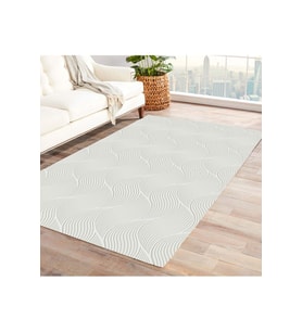 Jassrug Rölyef Halı 150X220 Orla Krem (A.Krem)