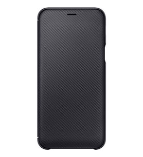 Galaxy A6 2018 ile Uyumlu Wallet Cover Kılıf Siyah EF-WA600CBEGWW
