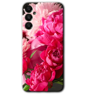 Galaxy A05s Kılıf HD Desen Baskılı Kılıf - Kırmızı Beyaz Gül