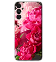 Galaxy A05s Kılıf HD Desen Baskılı Kılıf - Kırmızı Beyaz Gül