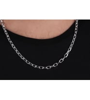 Glorria Gümüş 6mm Anchor Zincir Kolye