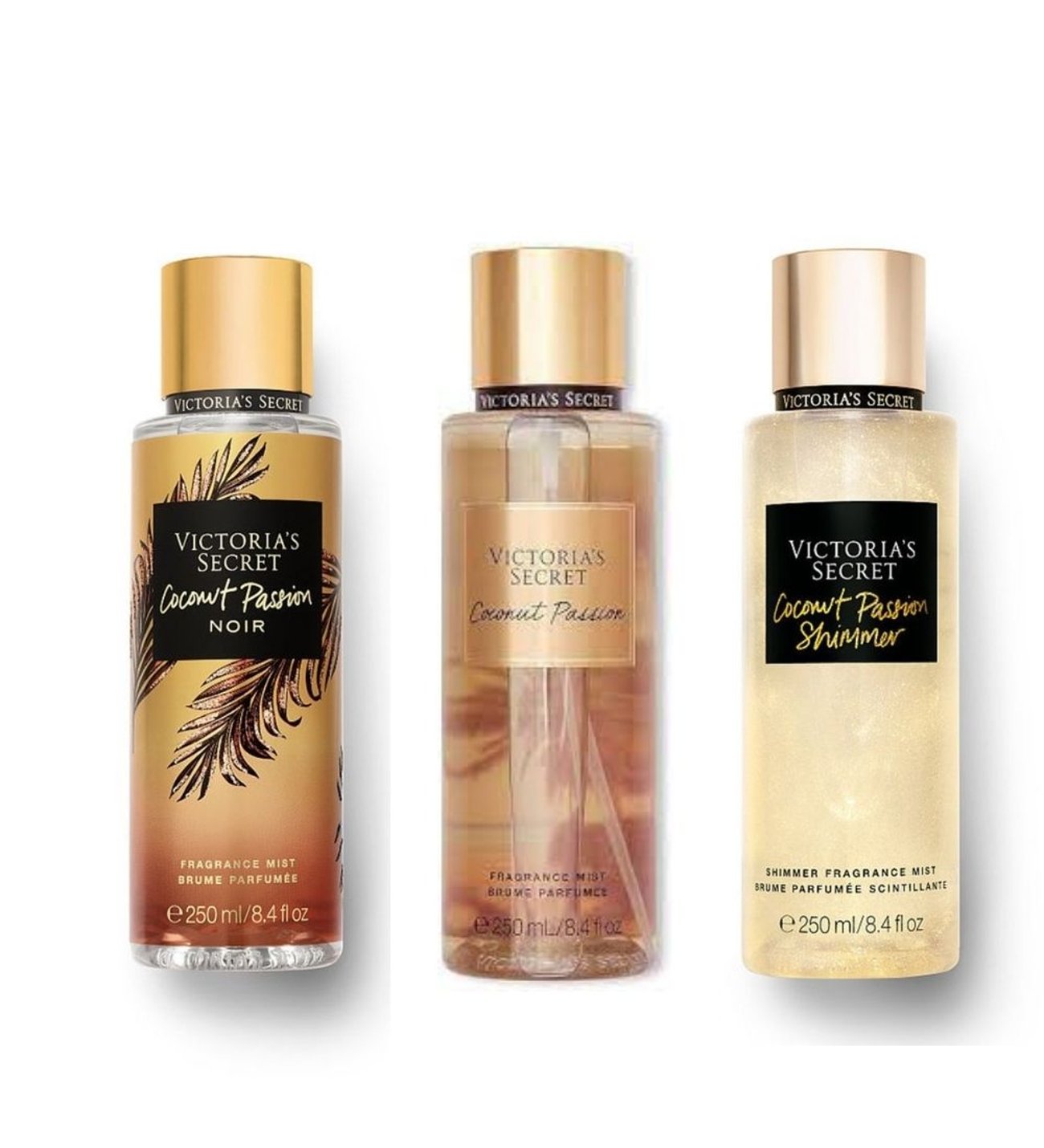 Victoria' Secret Coconut Passion Vücut Spreyi Üçlü Set