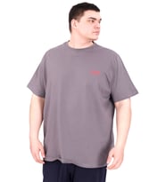 Mode XL Büyük Beden Erkek T-Shirt Bisiklet Yaka FOREVER U25023 Füme