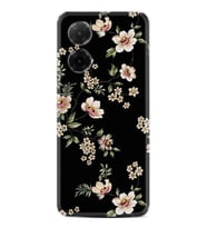 Xiaomi Redmi A5 4G Kılıf Boutique Baskılı Resimli Siyah Fon Çiçek Pcode -045