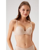Pierre Cardin Premium Balenli Push Up Destekli Dolgulu Tak Çıkar Askı Micro T-Shirt Kutulu Tekli Sütyen