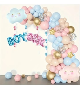 GIRL BOY BULUT  FOLYO CİNSİYET BELİRLRME BALON SET
