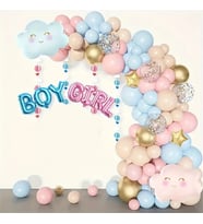 GIRL BOY BULUT  FOLYO CİNSİYET BELİRLRME BALON SET