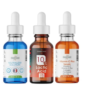 Göz altı koyu halka giderme Laktik Asit %10 Peeling Set 90 ml