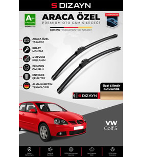 Drs Tuning Golf 5 Ön Cam Silecek Seti 2004-2005 Premium Araca Özel 60-48 Cm A+ Kalite