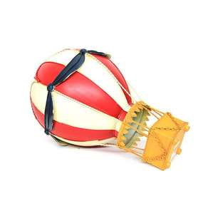 Dekoratif Metal Sıcak Hava Balonu Vintage Biblo Ev Ofis Hediyelik