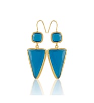 Kadir Jewellery 22 Ayar Altın Kaplama Kadın Sallantılı Küpe -El İşçiliği Ve Hipoalerjenik Küpe