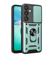 Galaxy S26 Pars Lens Yüzüklü Silikon - Yeşil