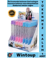 #Kalem Dezenfektan Kolonya Dolum Hazneli Hijyenik Şık Şeffaf Gövde Sprey Hazneli Tükenmez Kalem